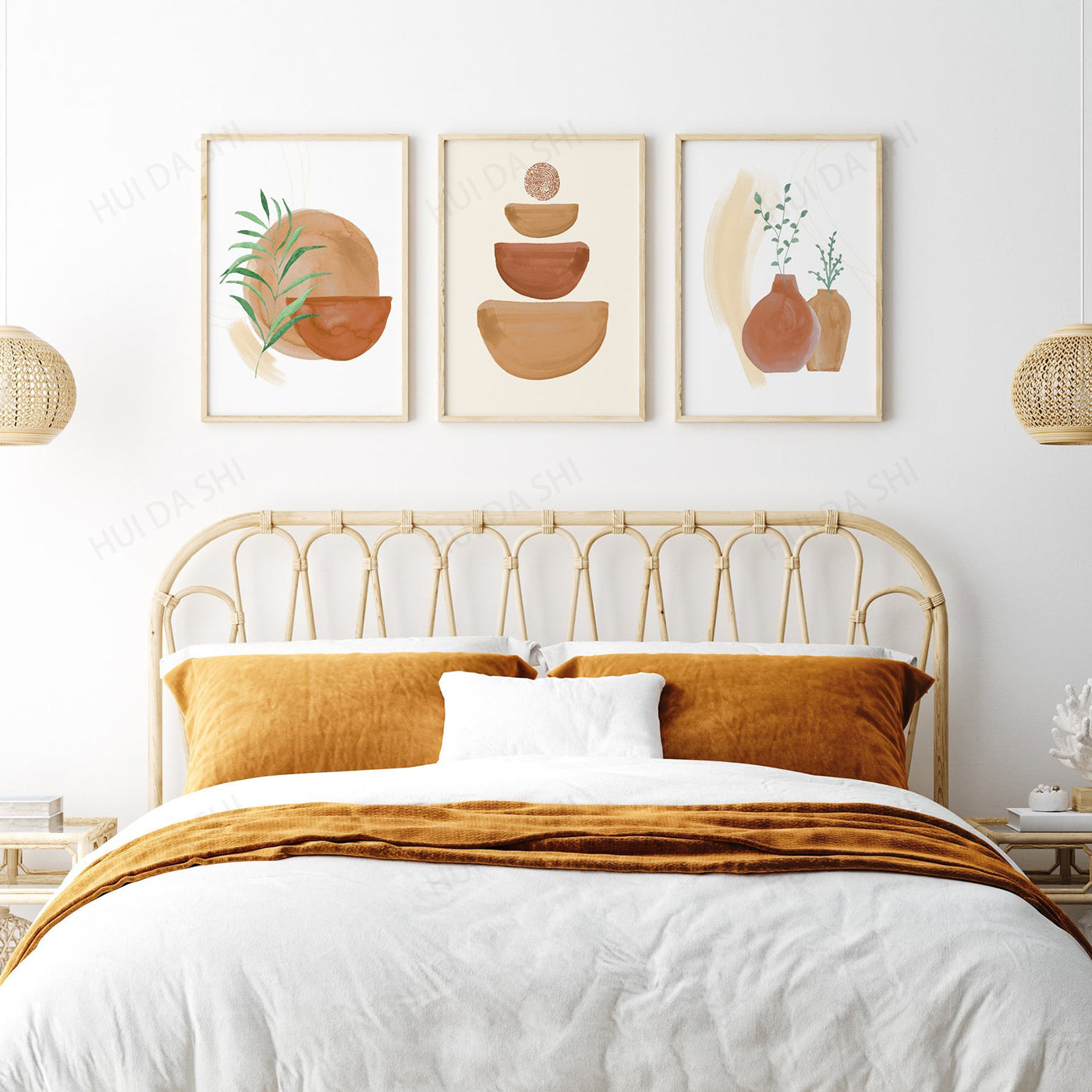 Bohemian Canvas Wall Art Painting – Modern Home Living Room Bedroom Wall Decoration