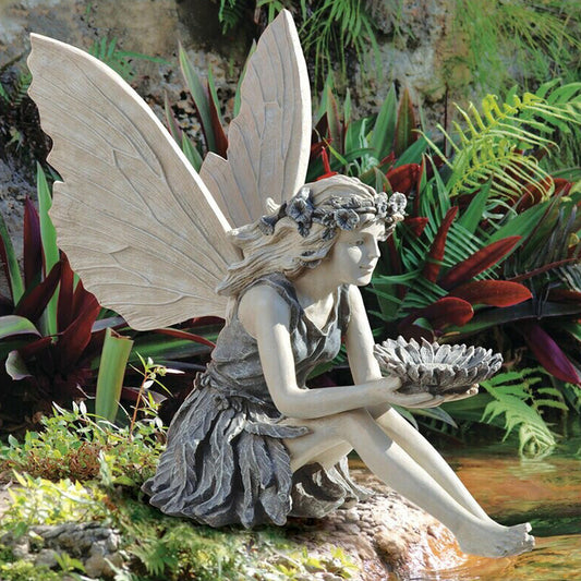 Fairy Garden Statue Decor – Backyard Landscaping & Outdoor Decoration