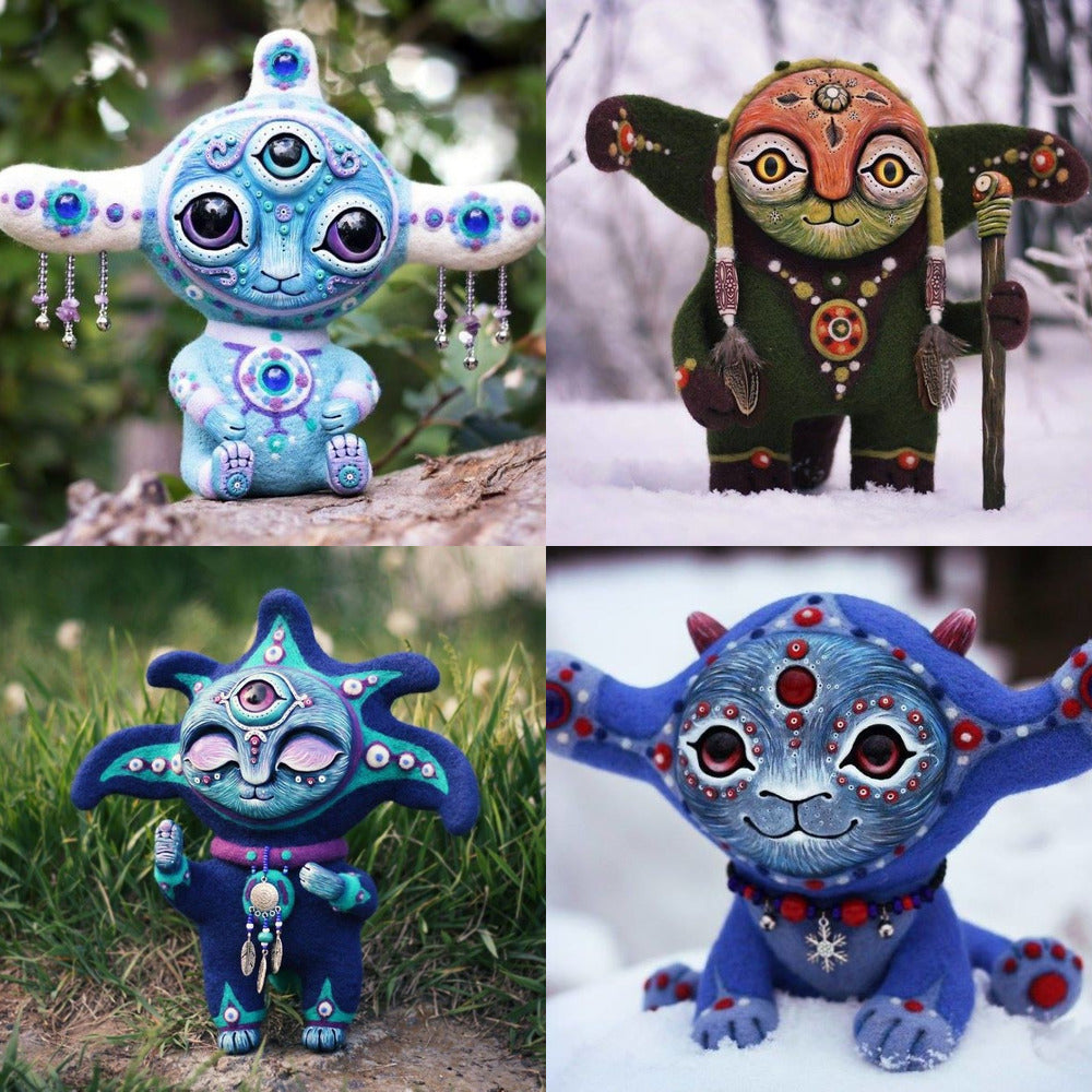 Handmade Elf Statue Resin Garden Decor – Fantasy Outdoor Home Figurine