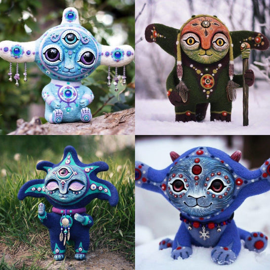 Handmade Elf Statue Resin Garden Decor – Fantasy Outdoor Home Figurine