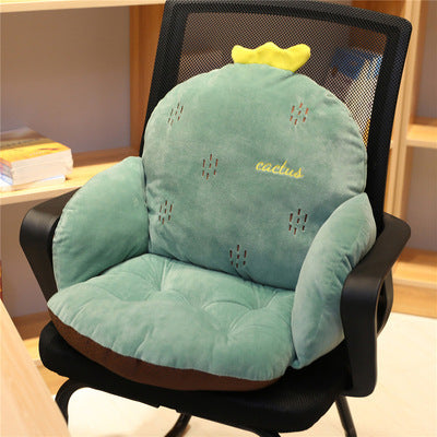 Cartoon Crown Chair Cushion – Cute Seat Pad for Home, Office & Car Use