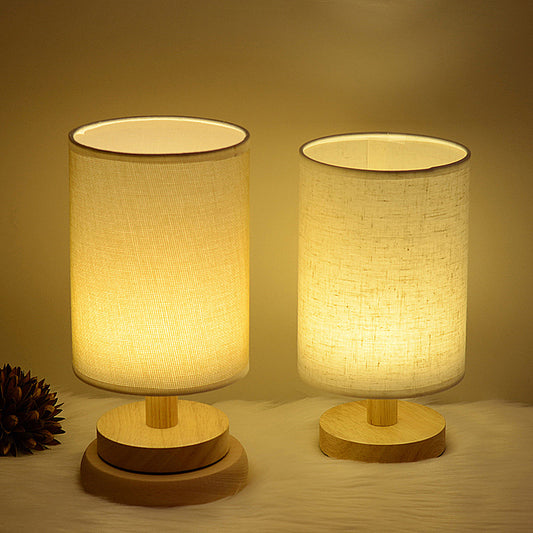 Kids Bedroom Wooden Table Lamp – Soft Lighting Study Lamp | Cozy Reading Light