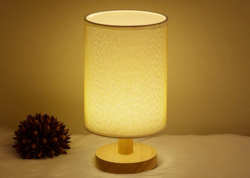 Kids Bedroom Wooden Table Lamp – Soft Lighting Study Lamp | Cozy Reading Light