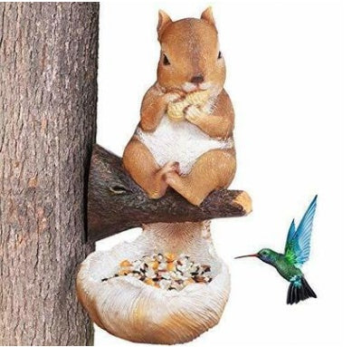 Bird Feeder Set – Yard & Garden Decor with Drinkers and Squirrel Hugger