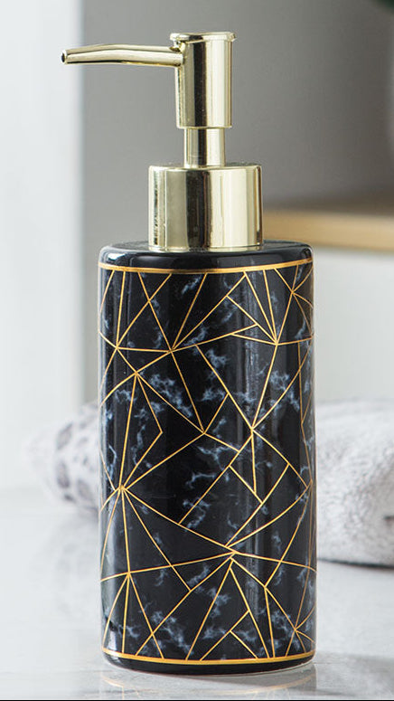 Luxury Marble Ceramic Lotion & Shampoo Bottle