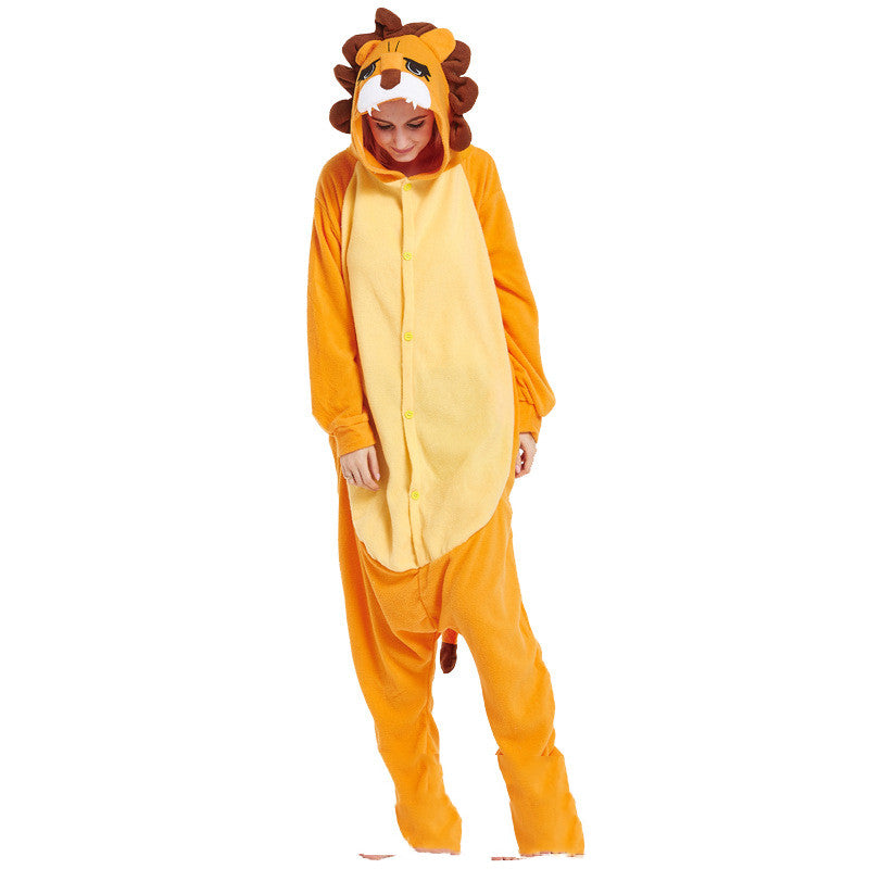 Couple Lion Animal Onesie Pajamas – Halloween Simba Costume for Cosplay & Cozy Nights
