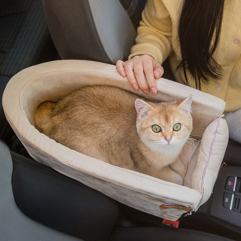 Pet Car Carrier Seat – Secure Dog Travel Seat for Small Dogs