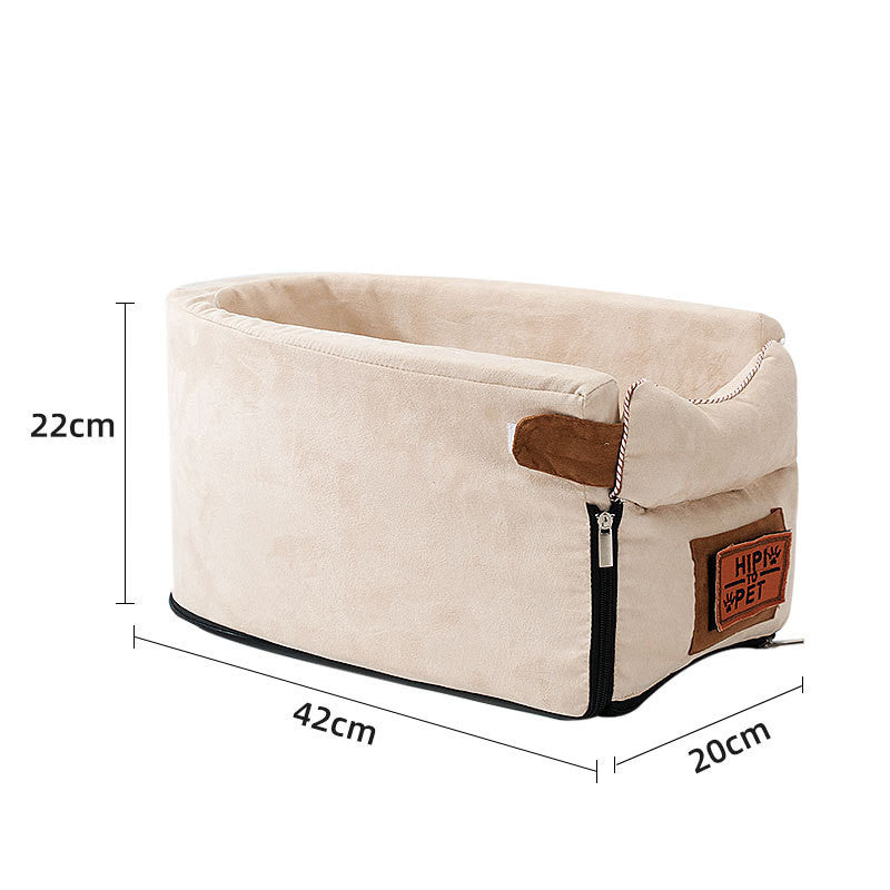 Pet Car Carrier Seat – Secure Dog Travel Seat for Small Dogs