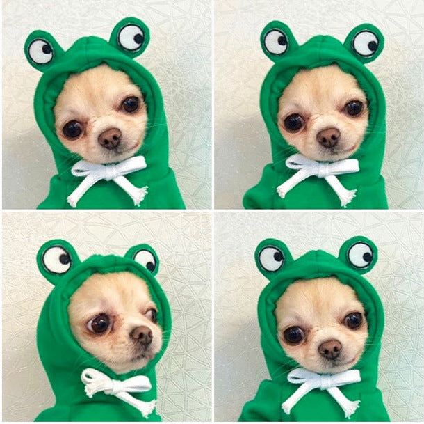 Cozy Dog Hoodie for Small Dogs – Cute Fruit Winter Pet Clothing Outfit
