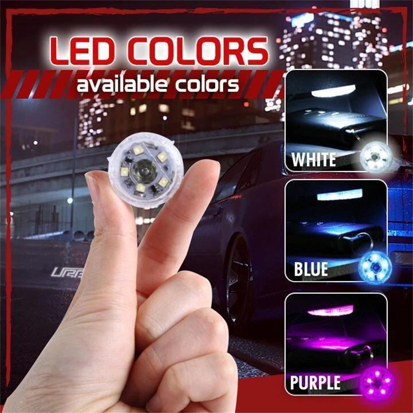 Car Interior RGB Ambient Lighting LED Touch Light – Decorative Atmosphere Lamp