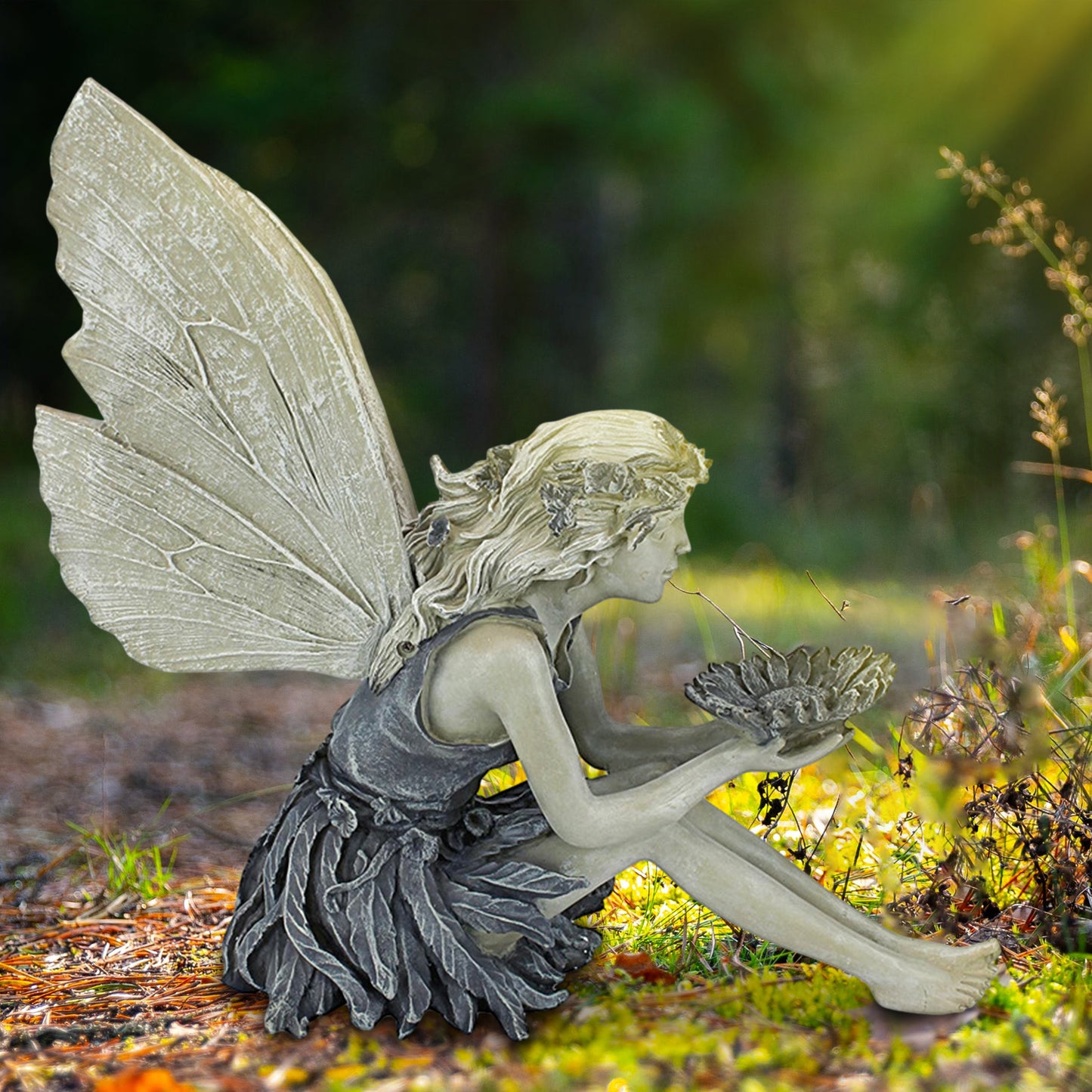 Fairy Garden Statue Decor – Backyard Landscaping & Outdoor Decoration