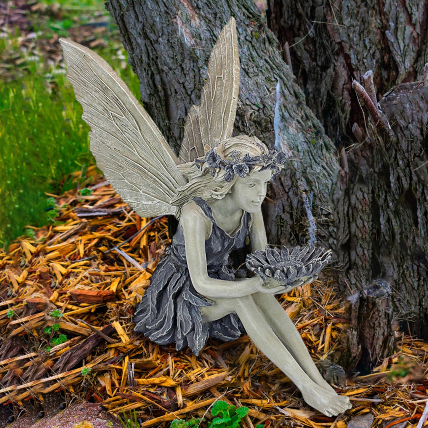 Fairy Garden Statue Decor – Backyard Landscaping & Outdoor Decoration