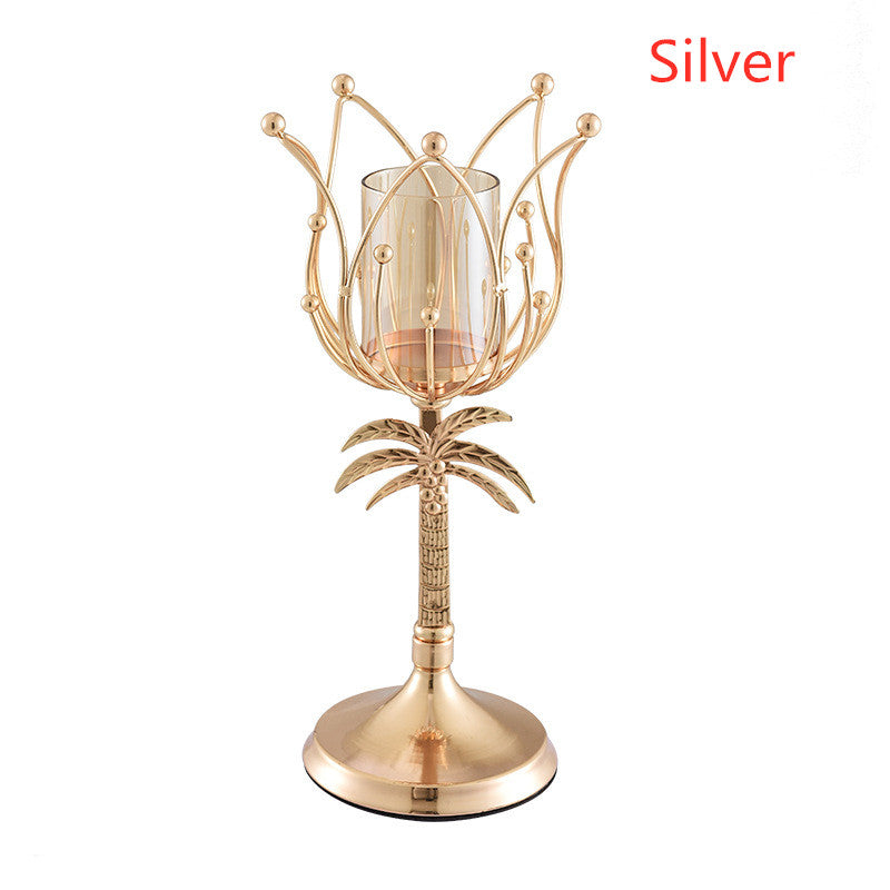 Modern Candle Holder Decoration – Elegant Dining Table Centerpiece for Romantic Nights