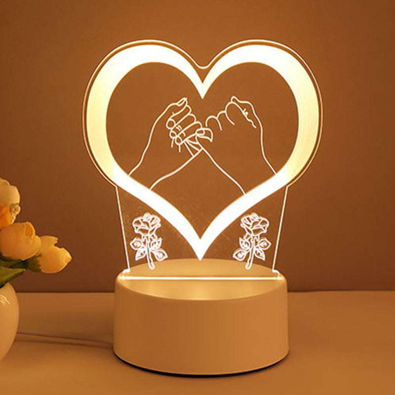 3D Acrylic LED Lamp – Neon Night Light for Bedroom Decor & Gift Ideas