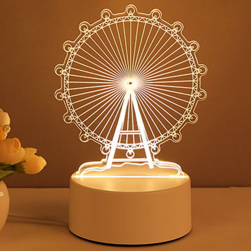 3D Acrylic LED Lamp – Neon Night Light for Bedroom Decor & Gift Ideas