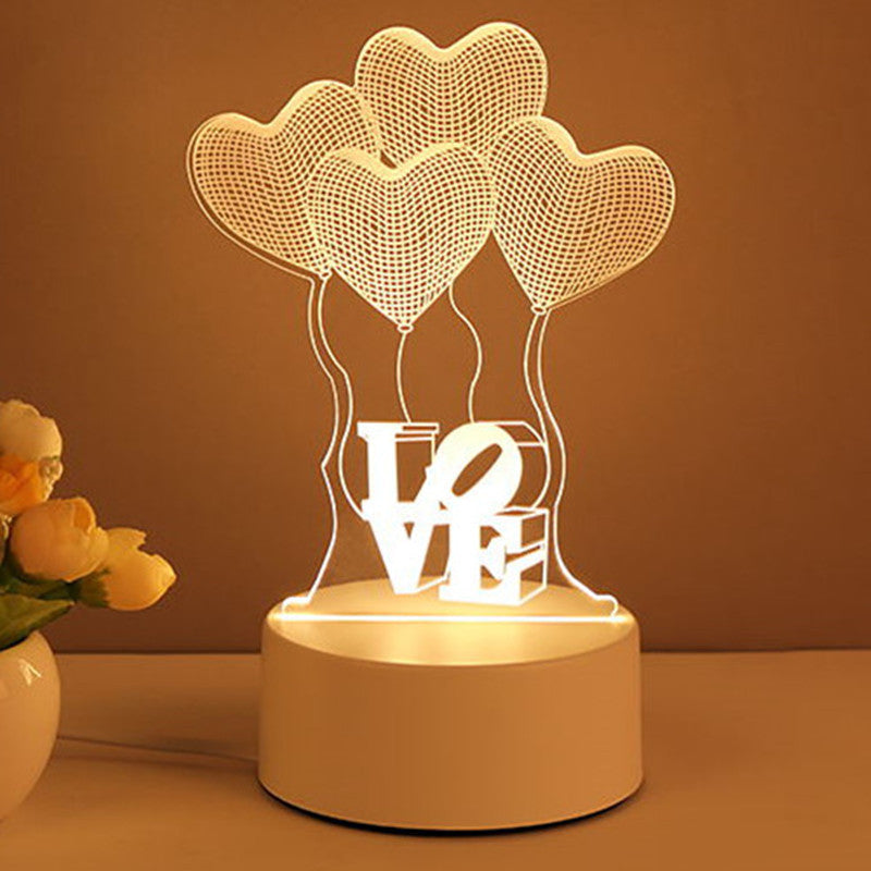 3D Acrylic LED Lamp – Neon Night Light for Bedroom Decor & Gift Ideas