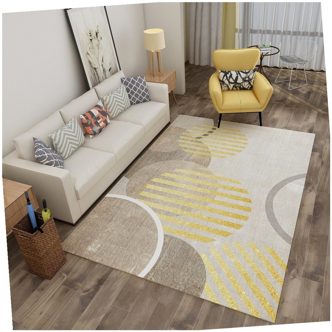 Soft Living Room Carpet Rug – Home Floor Mat Area Rug for Cozy Interior Decor