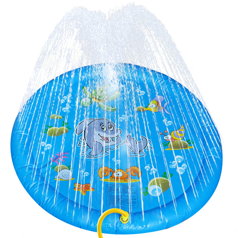 Non-Slip Splash Pad for Kids & Pets – Backyard Water Play Mat