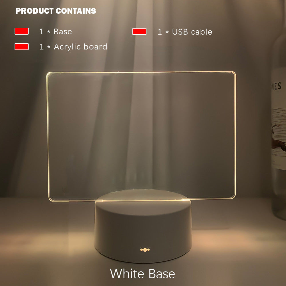 Creative LED Message Night Light – Reusable Writing Display Panel Lamp