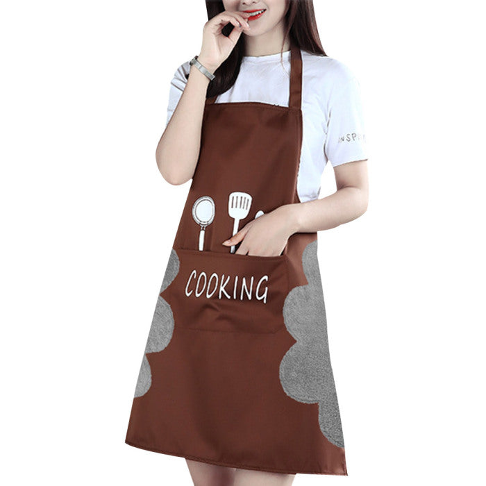 Waterproof Kitchen Apron for Cooking – Adjustable Chef Apron