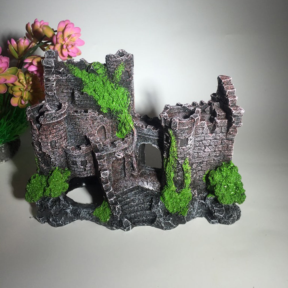Aquarium Castle Decoration – Resin Fish Tank Ornament