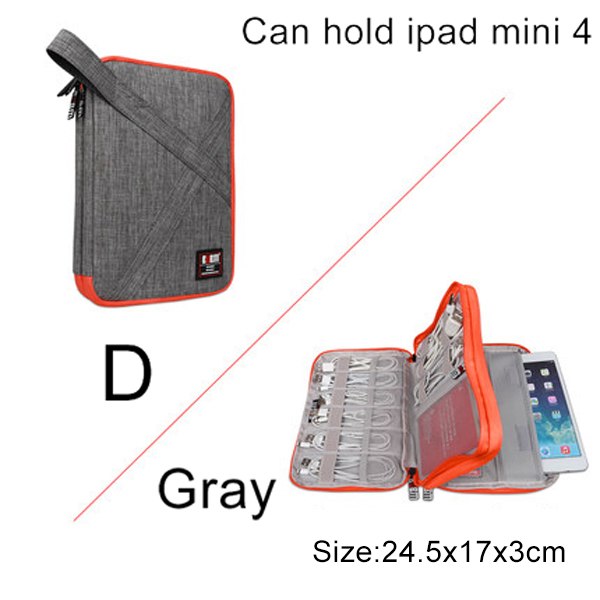 Travel Gadget Organizer Case – Cable Storage Bag for Phone Chargers & Tech Accessories