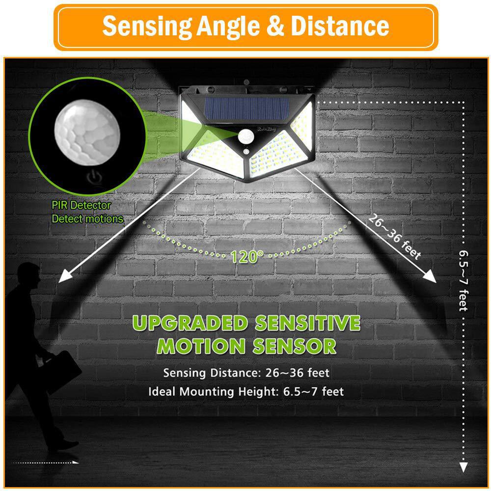 Outdoor Solar Motion Sensor Light – Waterproof LED Wall Light for Security, Garden & Backyard