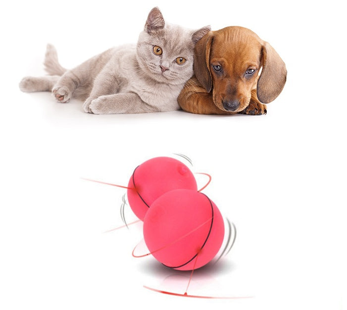 Interactive Rolling Cat Toy Ball – LED Laser Pet Toy for Endless Play & Exercise