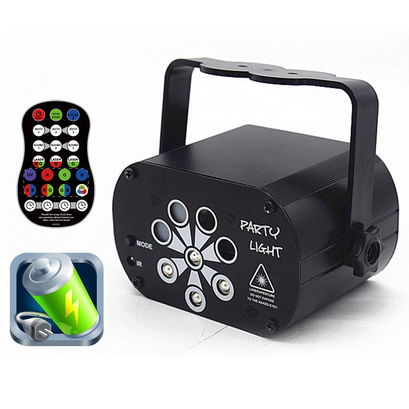 Sound Activated LED Disco Laser Projector – Party Lights for Home, DJ & Events