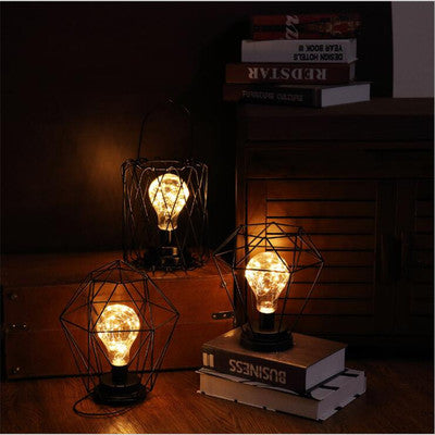 Minimalist Hollow Table Lamp – Stylish LED Night Light for Bedroom