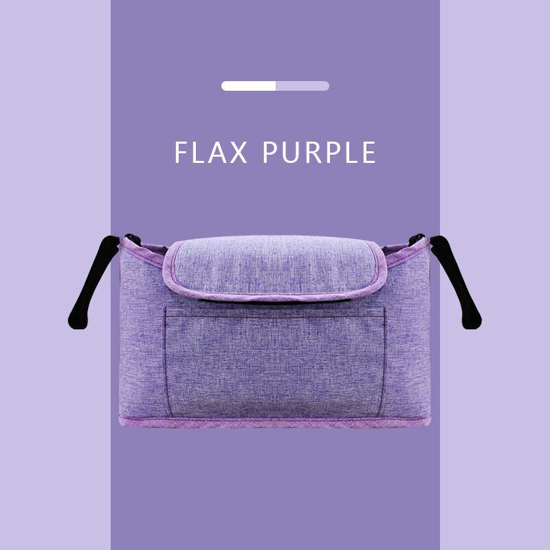 Baby Stroller Organizer Bag – Pram Storage Bag with Cup Holder for Travel & Daily Use