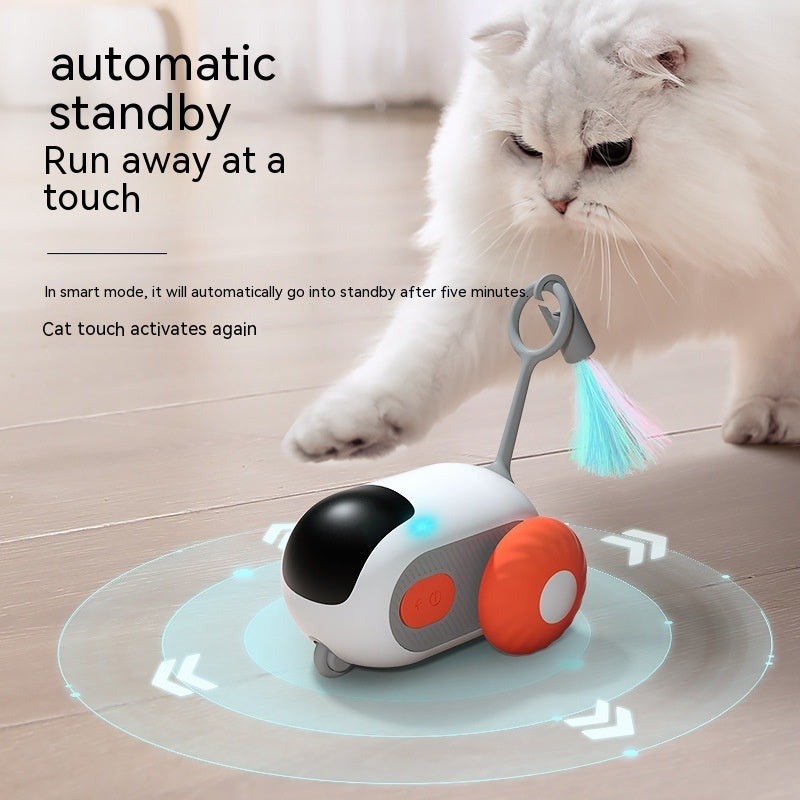 Interactive Cat Car Toy USB Rechargeable | Smart Remote Control Chasing Pet Toy
