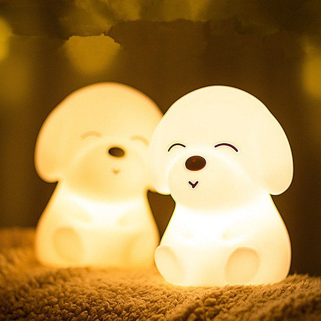 Soft Silicone Puppy Night Light – LED Baby Lamp for Kids Bedroom & Sleep Aid