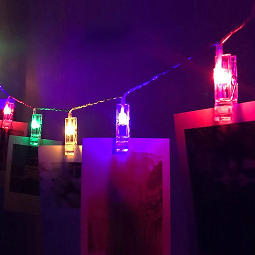 Photo Clip LED String Lights – Fairy Lights for Aesthetic Room Decor, Dorm & Bedroom Wall