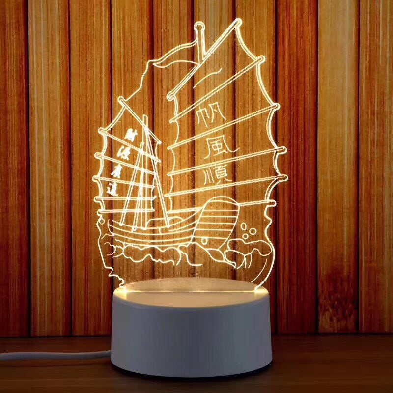 Creative Bedroom Night Light LED – Bedside Lamp for Relaxing Sleep & Home Decor