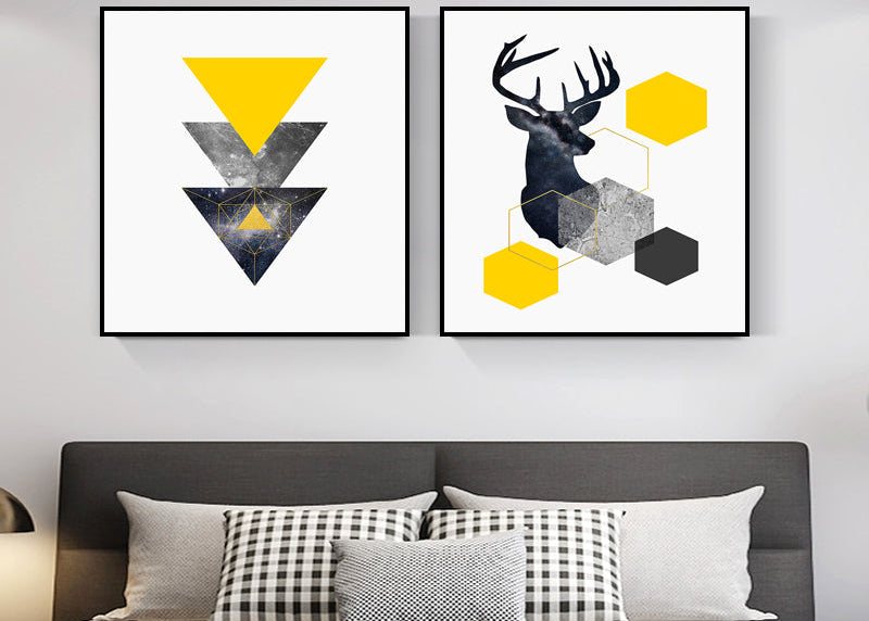 Minimalist Abstract Bedroom Decor - for cozy spaces & aesthetic decoration