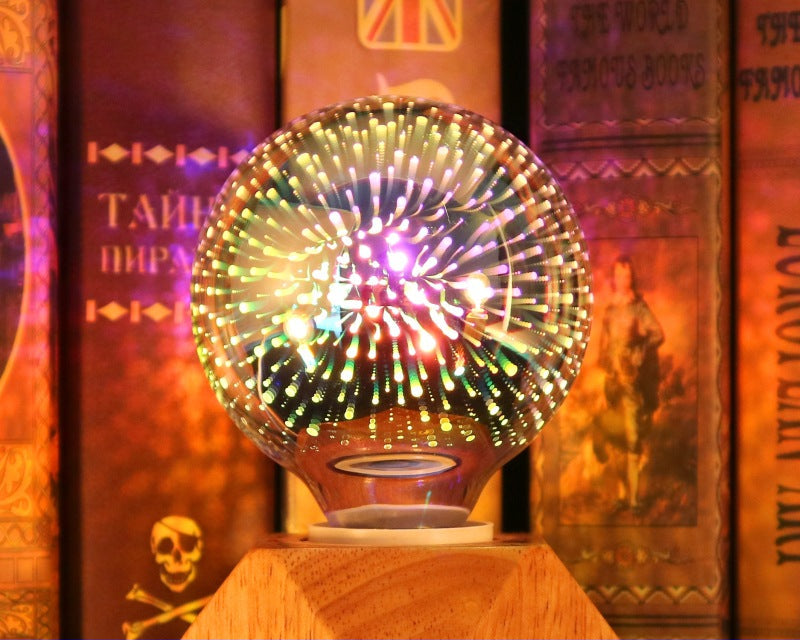 Christmas Fireworks Light Bulb – 3D LED Decorative Lamp for Festive Home Decoration