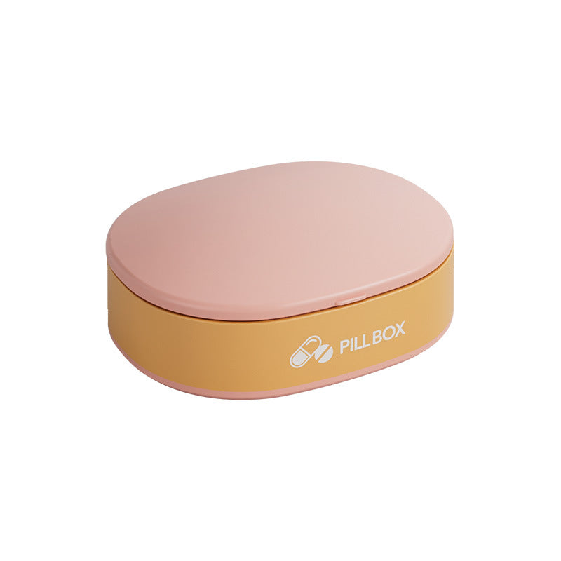 Portable Weekly Pill Organizer – Travel Pill Case 6 Grid Medicine Storage Box