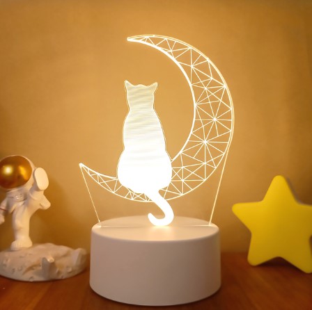 Color Changing 3D LED Lamp – Remote Night Light for Room Setup