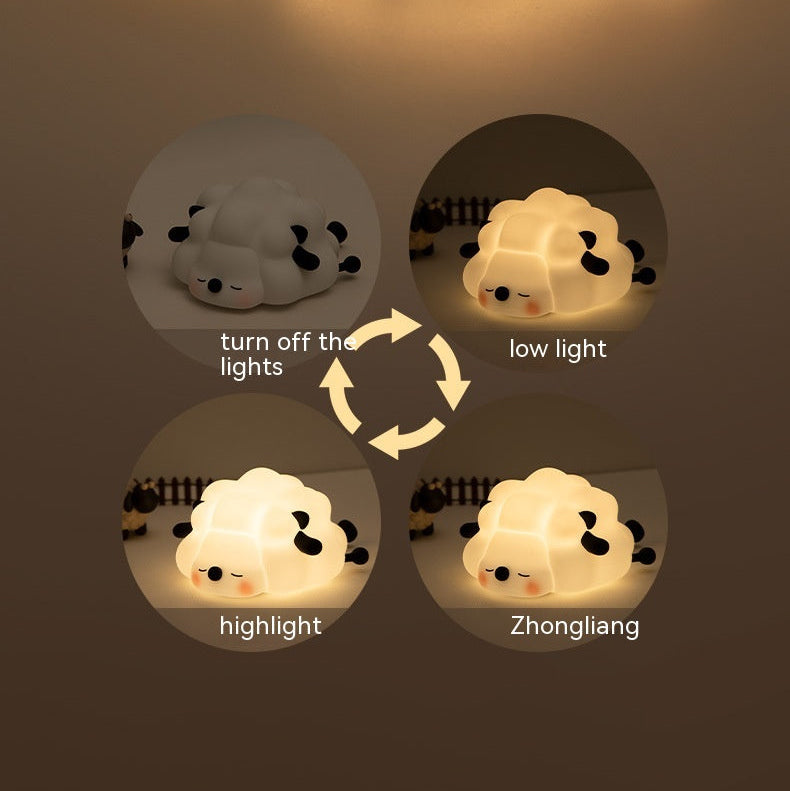 Rechargeable Sheep Night Light for Children - adorable cartoon design for bedroom