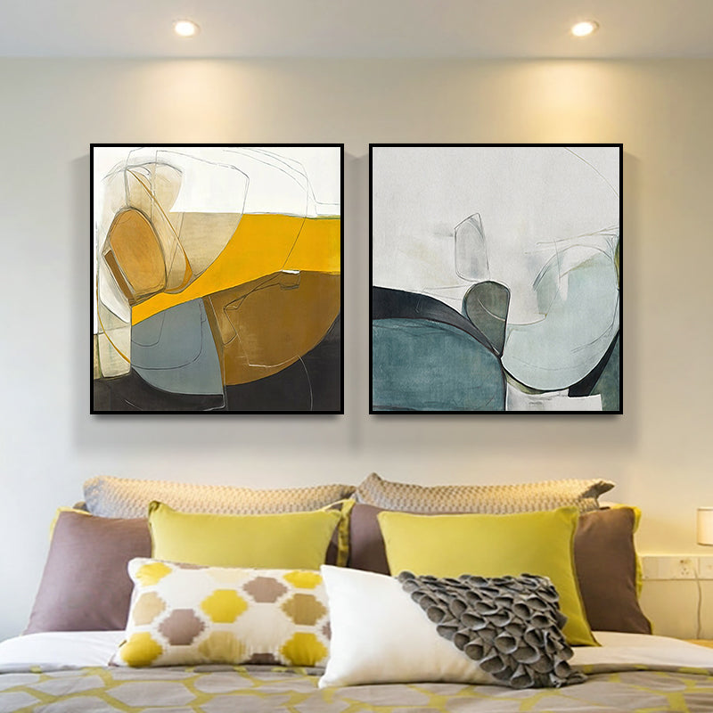 Minimalist Abstract Bedroom Decor - for cozy spaces & aesthetic decoration