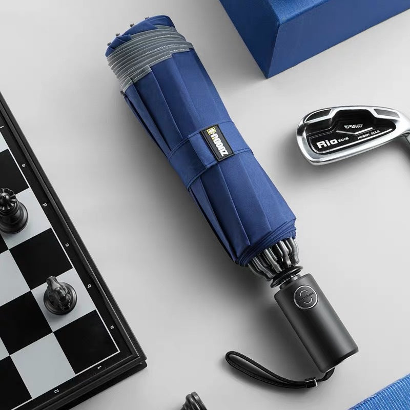 Portable Folding LED Umbrella – Rain and Sun Protection with Built-in Light