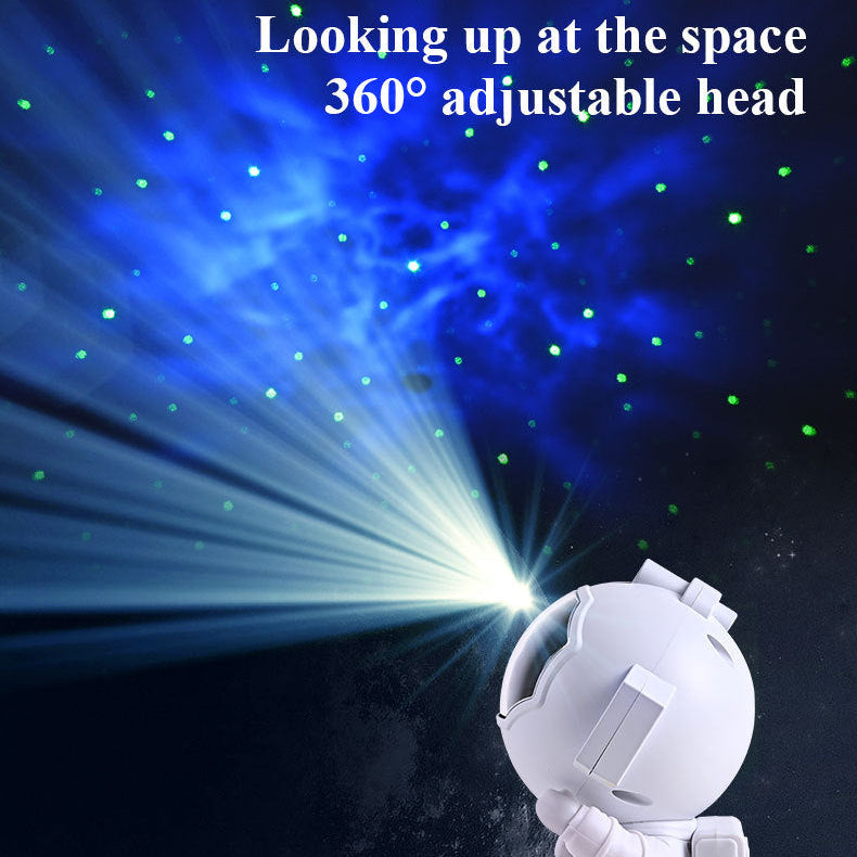 Galaxy Star Projector Astronaut Lamp – Starry Sky Night Light Bedroom Decor