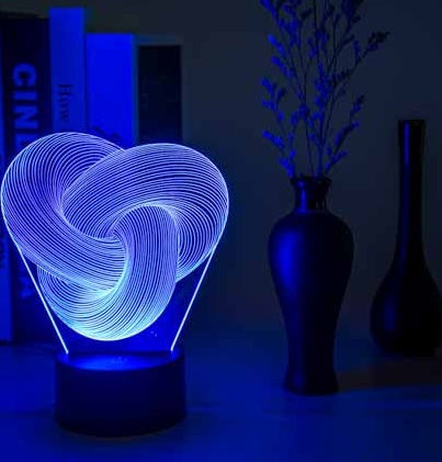 Mood Light 3D LED Night Lamp – Acrylic Touch Lamp, Ideal Gift for Baby & Bedroom