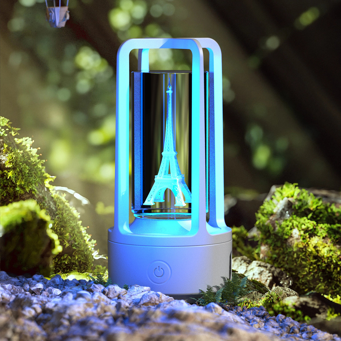 Acrylic Crystal LED Lamp with Bluetooth Speaker – Touch Control Night Light for Bedroom