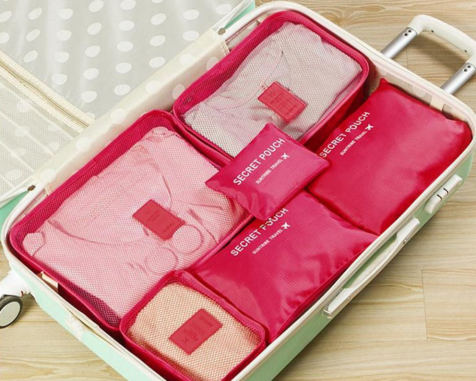 Travel Packing Cubes Set – Waterproof Nylon Organizer Bag for Trips