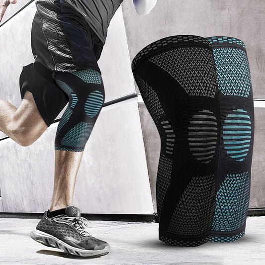 High Elastic Sports Knee Pads | Knitted Knee Support Brace for Running, Training & Active Sports