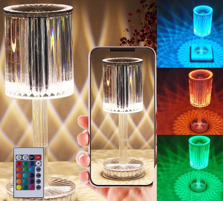 Luxury-Inspired Crystal Lamp for Home or Hotel Vibes