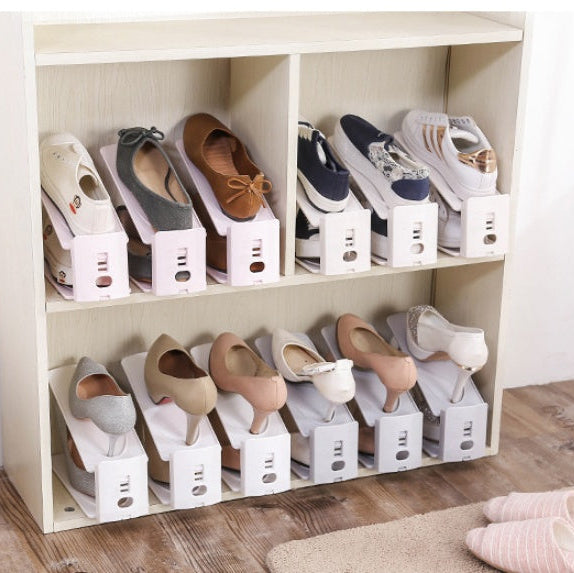 Shoe Storage Rack Organizer | Space Saving Entryway Shoe Shelf for Home Organization
