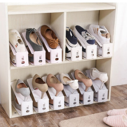 Shoe Storage Rack Organizer | Space Saving Entryway Shoe Shelf for Home Organization